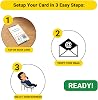 NFC Business Review Cards (1-Pack) – Compatible with Google Reviews – Reusable Smart Tap & QR – Works with All Phones – Contactless Customer Feedback Tool