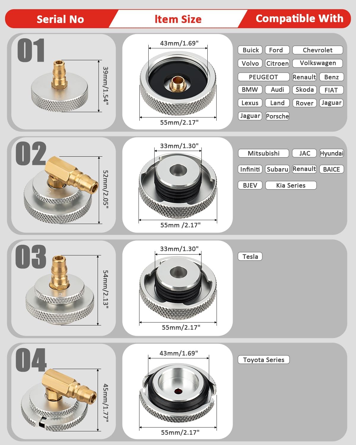 17PCS Brake Bleeder Adapter Kit Master Cylinder Bleeder Kit with Quick Connector Copper Brake Bleeder Adapter Set Compatible for BMW Benz Ford Tesla Honda Toyota VW Lexus