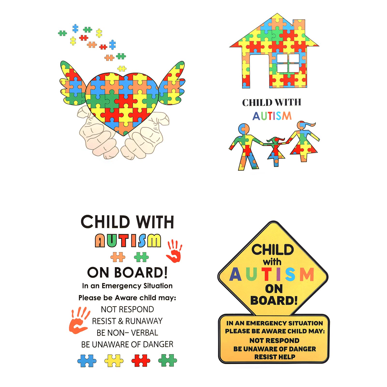 Buy Grevosea 8 Pieces Autism Stickers Child Autism Car Decals Autism