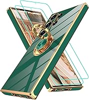 Vista 59 de Gritup Funda para Samsung Galaxy A14 5G: Funda para Samsung A14 2 piezas, protector de pantalla, soporte de anillo de rotación de 360°, soporte