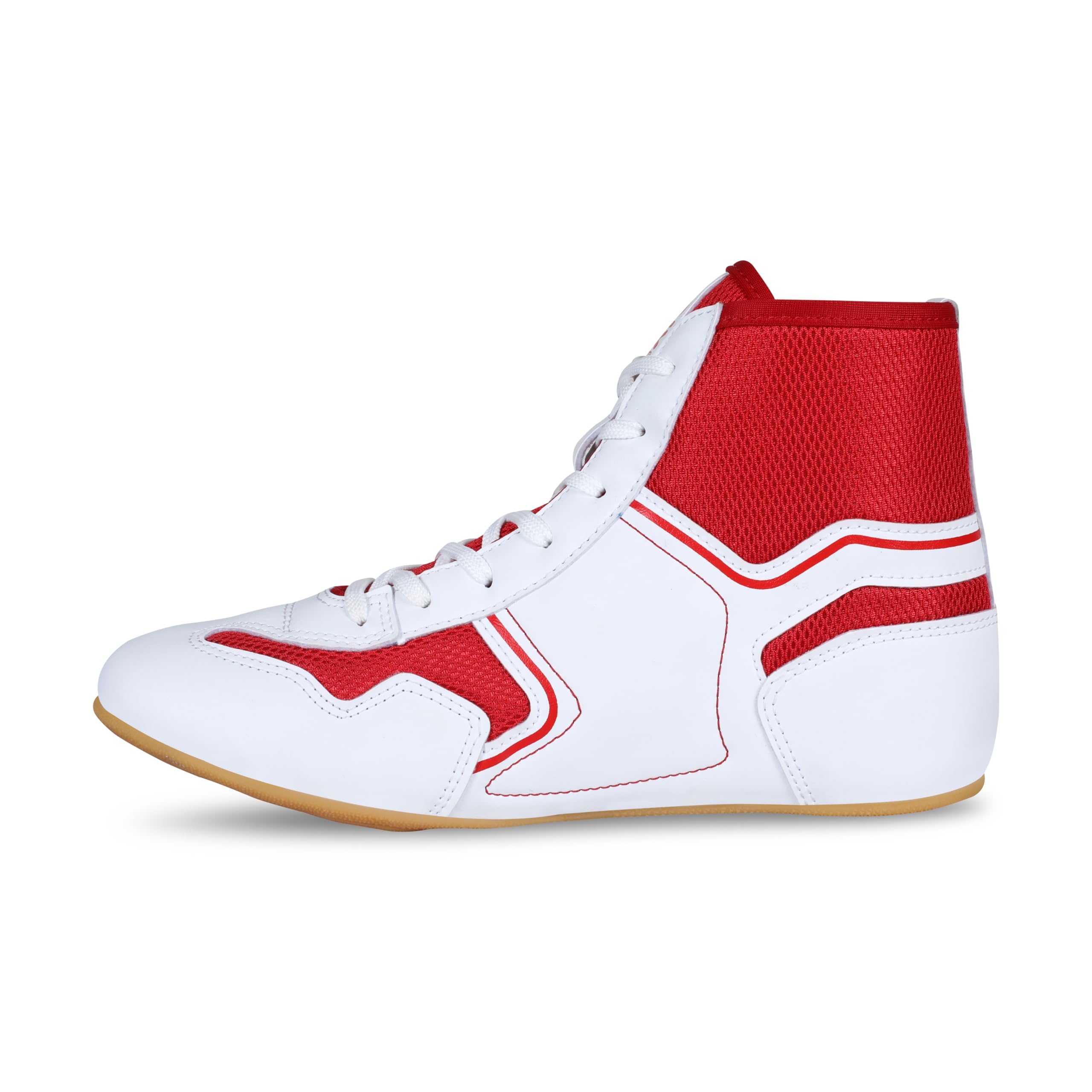AIVIN Pro Kabaddi League Shoe (White/Red, UK Footwear Size System, Adult, Men, Numeric, Medium, 11)