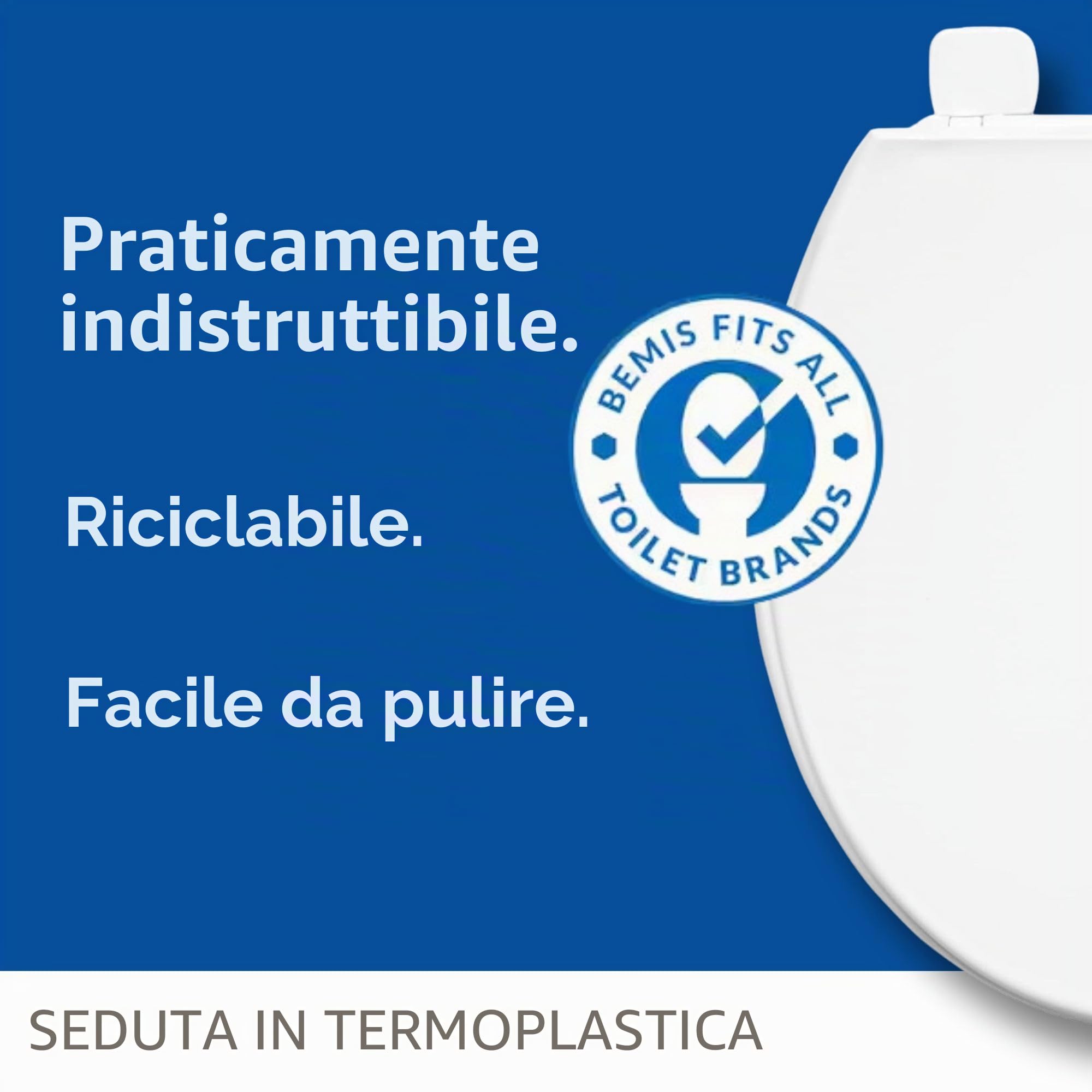 Bemis Sedile WC Chester 7210ZART000, bianco