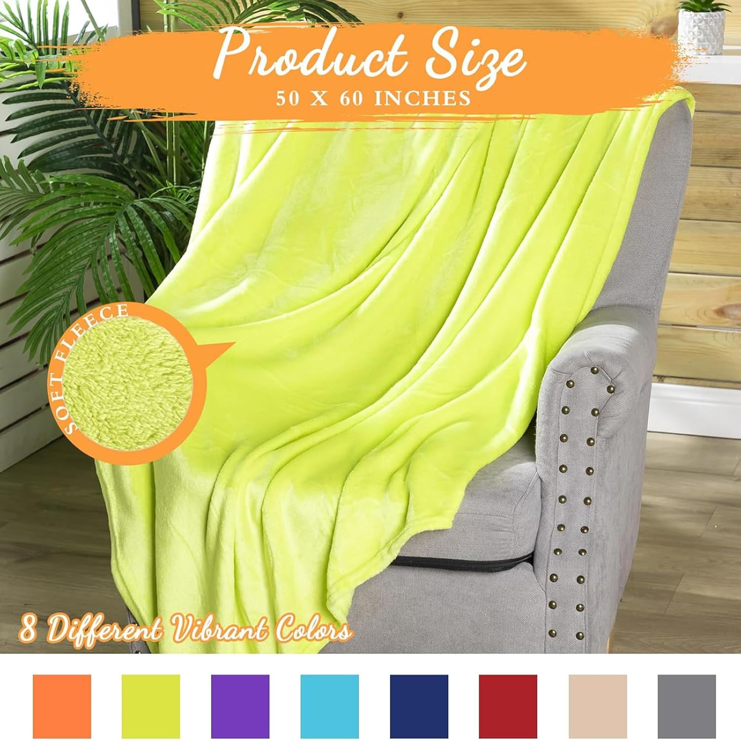 Tinideya 24 Pcs Flannel Fleece Throw Blanket Bulk 50 x 60 Inch Soft Fleece Blanket Warm Throw Blanket Coral Blankets for Couch Sofa Home Wedding Gifts Season (Multicolor) - Image 2