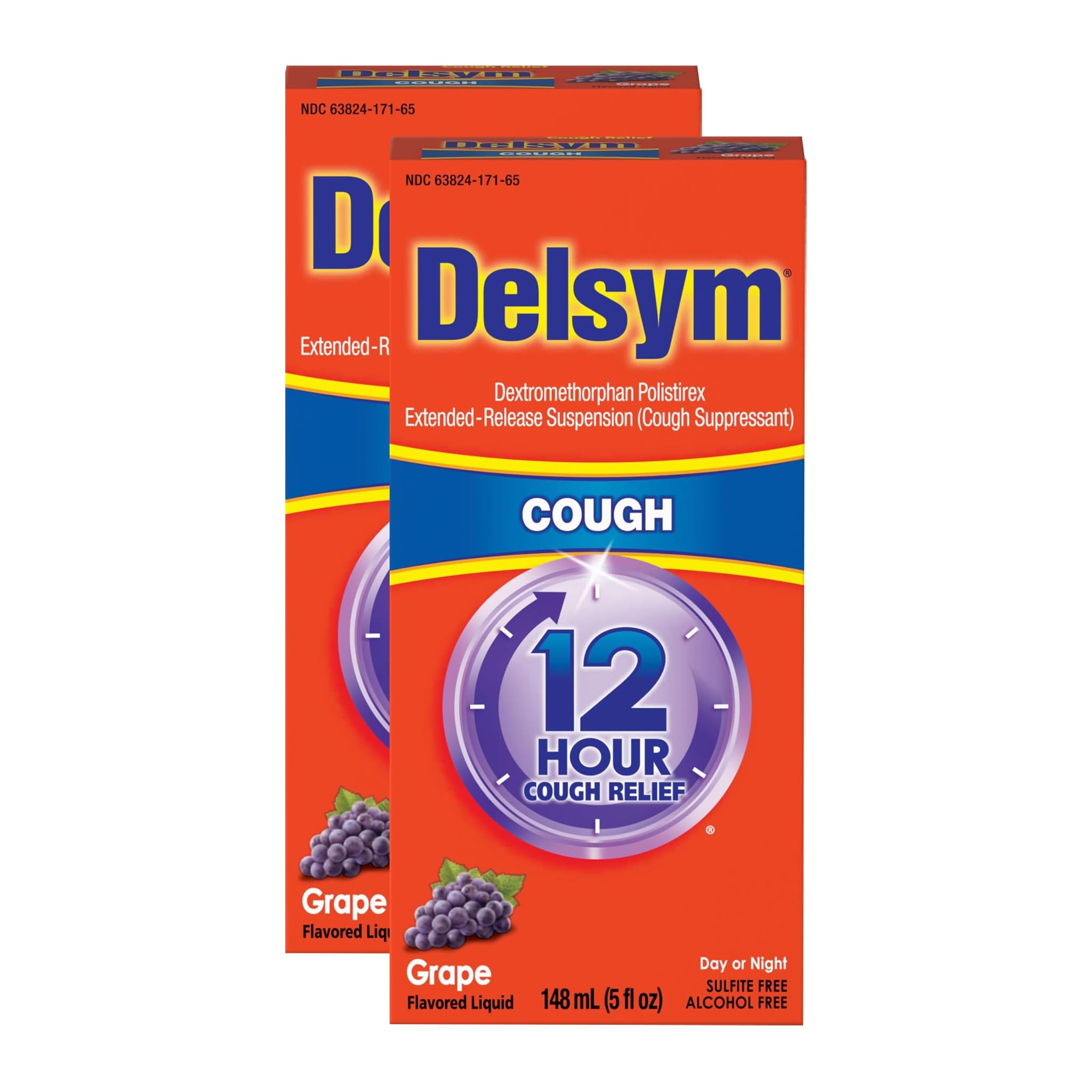 Delsym 12Hr Cough Medicine for Adults, Grape Flavor Cough Syrup, 5 FL OZ — Amazon image 17