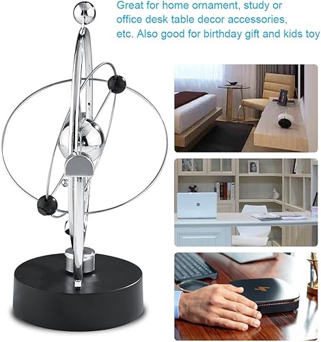 Miniatura 6 de Craft Milky Ways Swing Ball Escritorio Celestial Movimiento Orbital Eléctrico Wiggler Swing Ball Escritorio para decoración de la habitación del