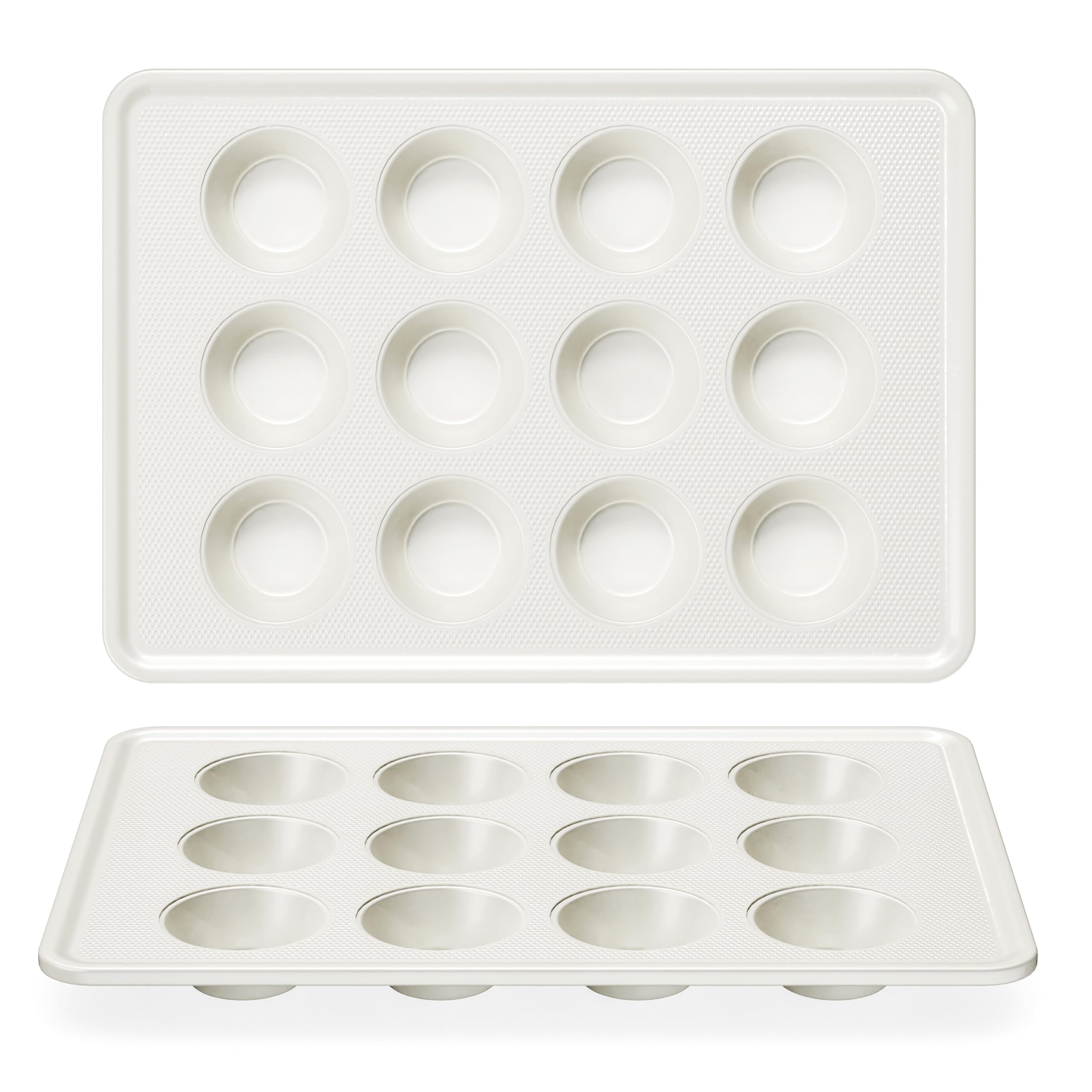 HONGBAKE 2 Pack Nonstick Ceramic Muffin Pan