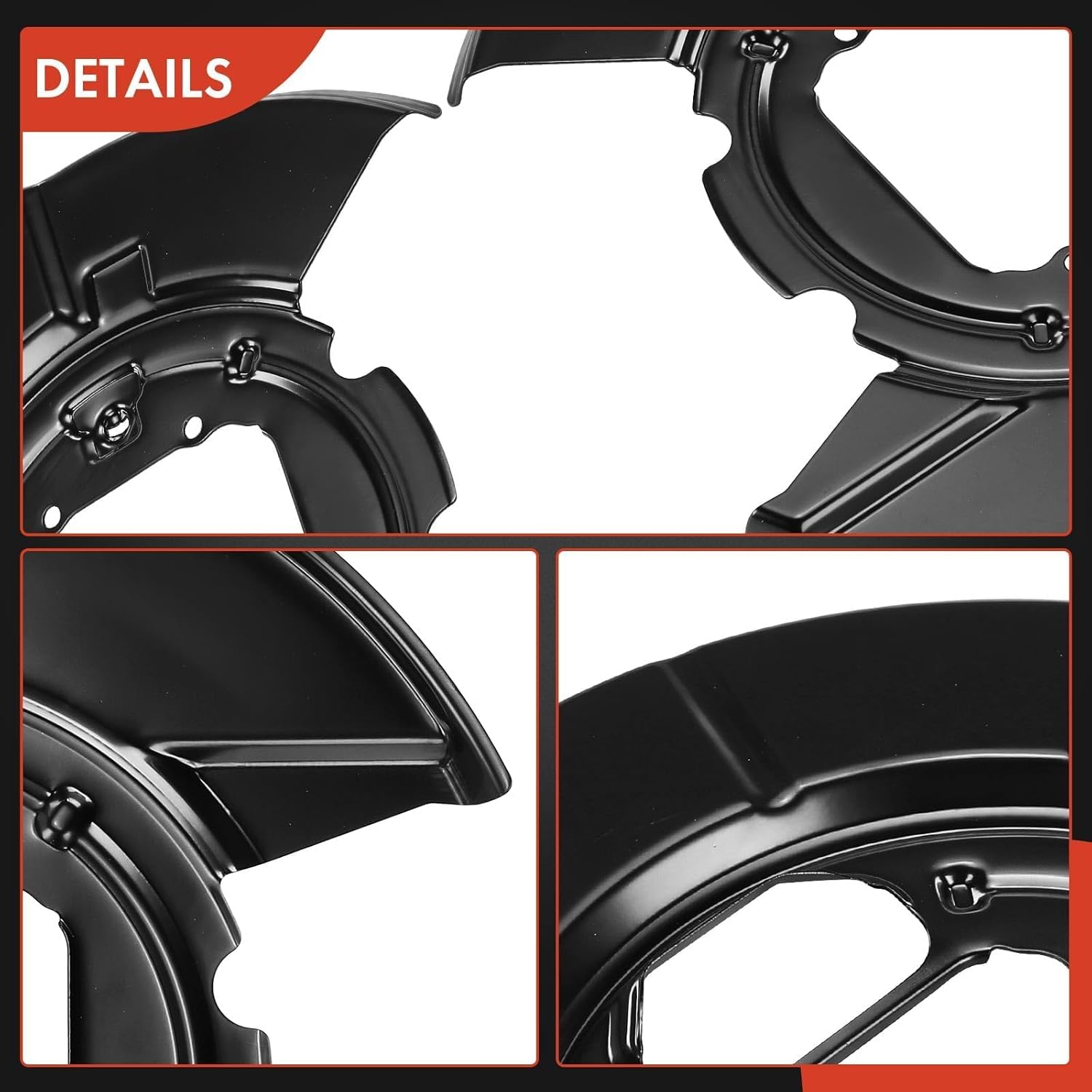 A-Premium Rear Driver and Passenger Side Brake Dust Shield Compatible with Select BMW Models - E53 Series X5 2000-2006 - Replace# 34216750386, 2-PC Set