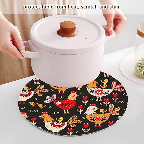 Miniatura 5 de 3 salvamanteles grandes para platos calientes de 15 pulgadas, tejido de hilo de algodón, absorbe el agua, soporte para olla de cocina, decoración