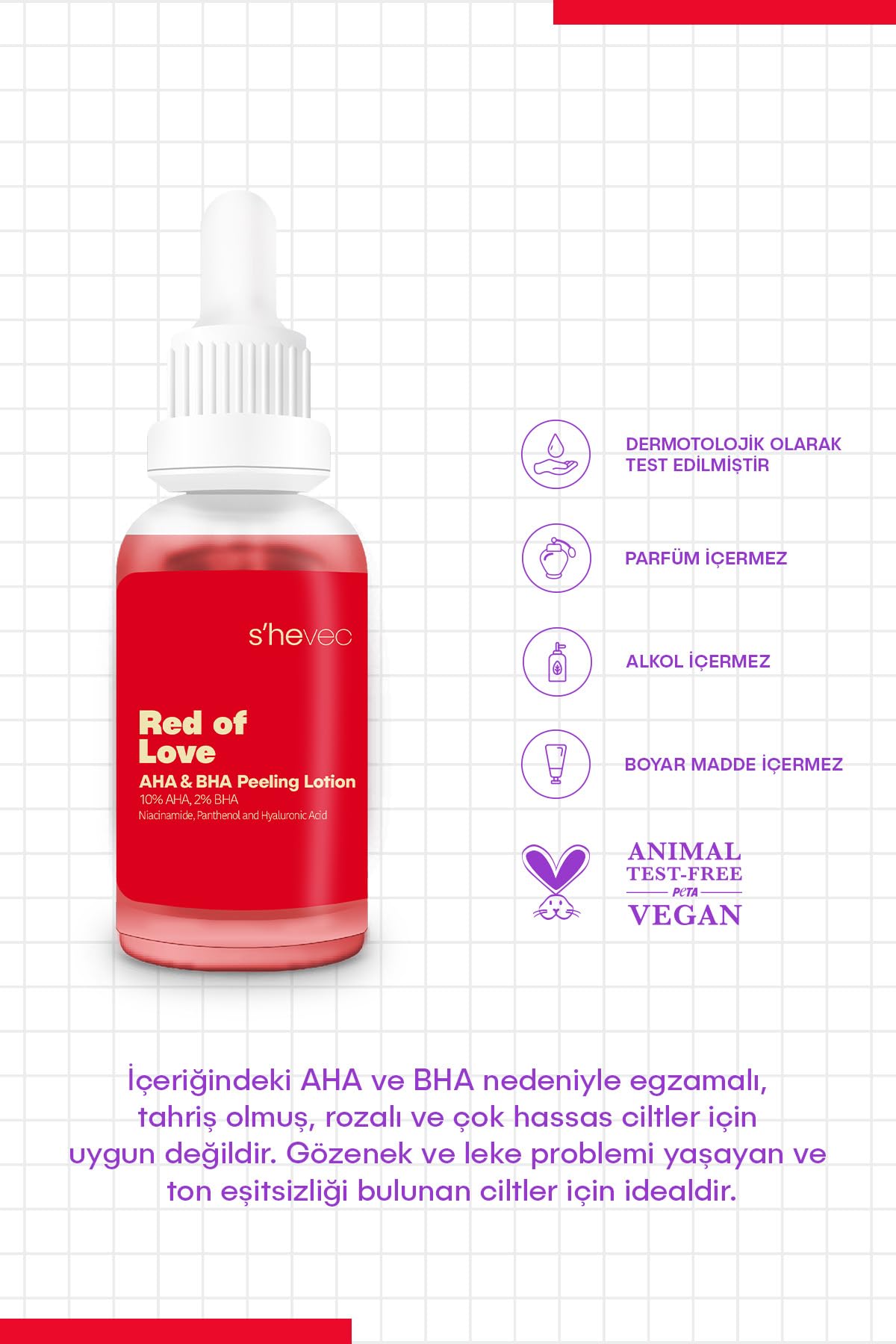 She Vec Red Of Love Peeling Ürünleri