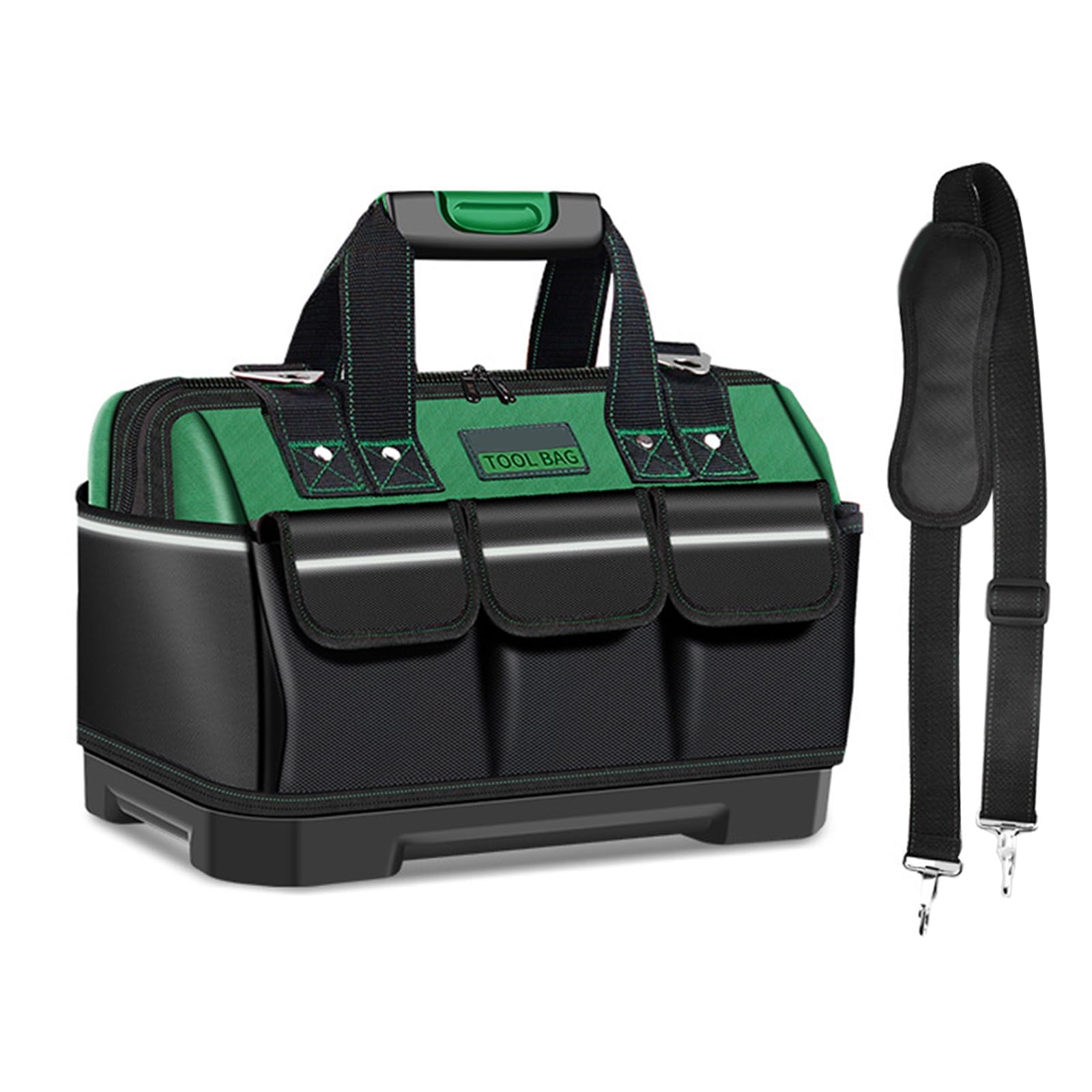 Yet Spacious 16Inch Tool Bag Reinforced Handle Tool Bag Ideal for Household Repairs and Travel Maintenance Waterproof Carriers