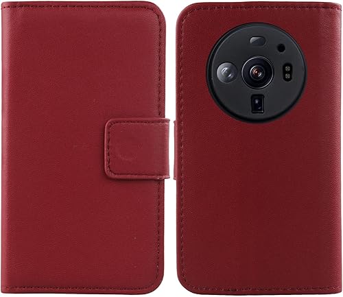 Miniatura 1 de Funda de cuero genuino TPU carcasa de silicona para Xiaomi 12S Ultra 6.73 "Wallet Premium Flip Protection Cover Skin Pouch con ranura para tarjeta