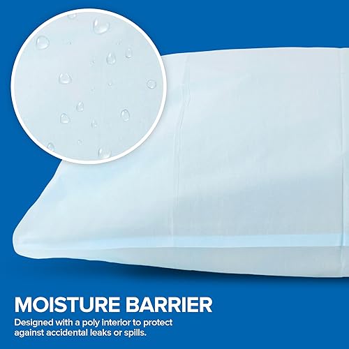 Miniatura 5 de Stock Your Home Fundas de almohada desechables de 21 x 30 pulgadas, tamaño estándar, fundas de almohada de un solo uso con barrera de humedad, 100