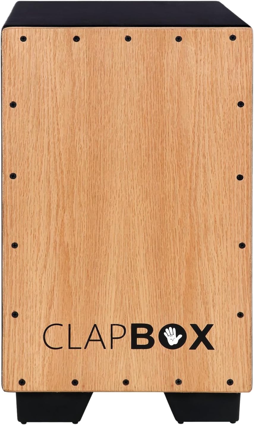 Clapbox Cajon CB11 -Black, Oak (H:50 W:30 L:30) - 3 Internal Snares
