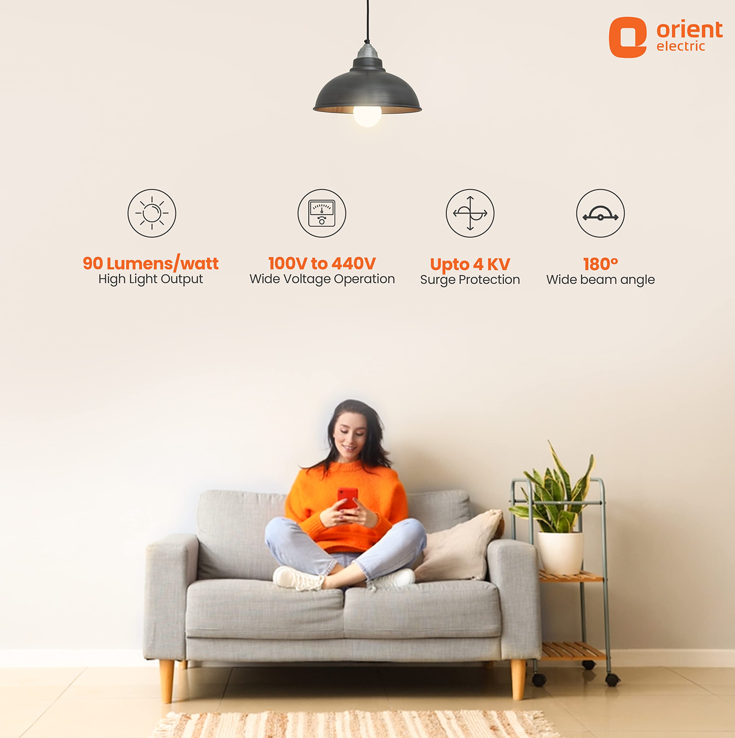 Orient Electric LED Bulbs - 8 Pack, 9W, Wide Beam -10