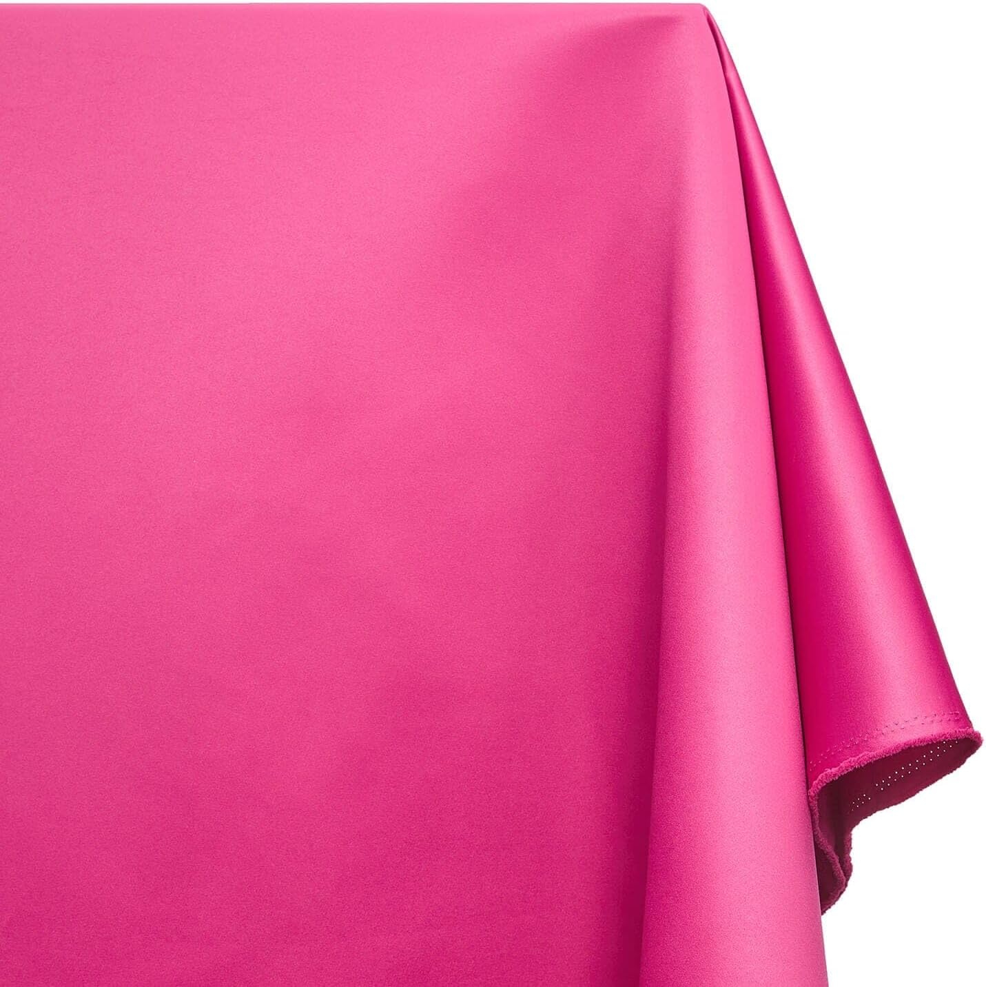 Peau De Soie Satin Fabric Matte 60 Inch 185 GSM Bridal Sewing Upholstery Polyester by The Yard - Turquoise (5 Yards)