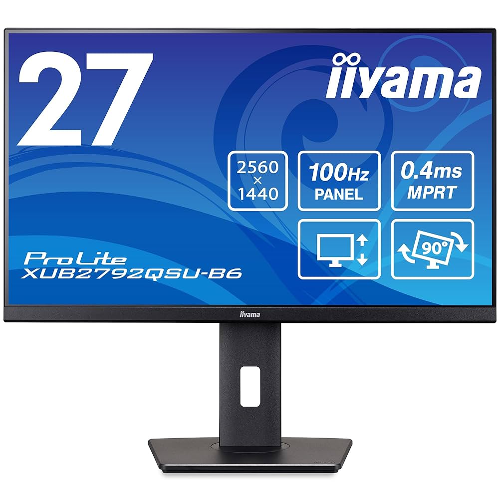 iiyama XUB2792QSU-B6 27インチ WQHD IPS方式 Amazon.co.jp: マウスコンピューター モニター ディスプレイ