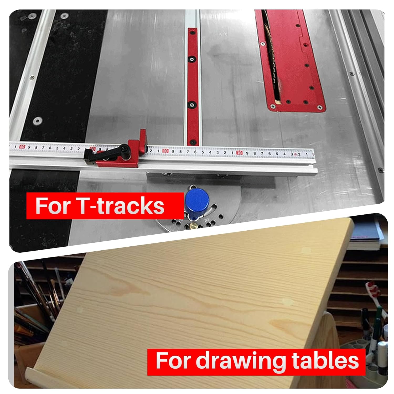 Steel Self-Adhesive Measuring Tape 4 Pcs Adhesive Tape Measure Sticker Imperial and Metric Scales, 78 Inches or 200cm, for Woodworking Saws Drafting Tables (White/Yellow/Left to Right Reading)