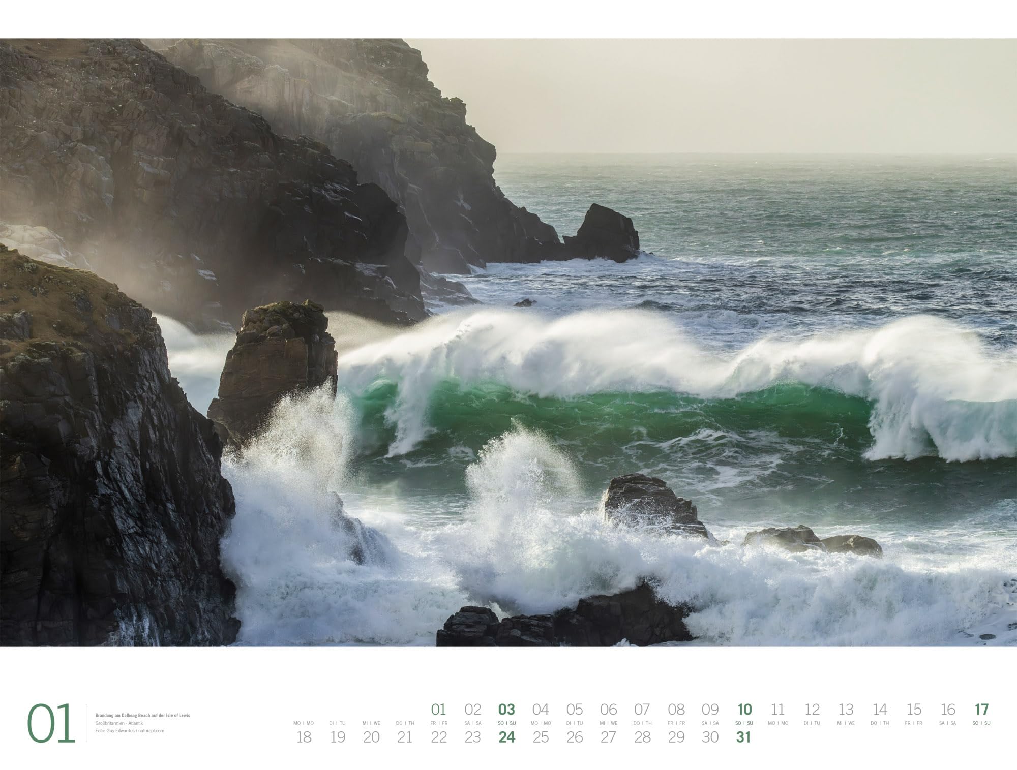 Meer Gallery Kalender 2027 | Außergewöhnlicher Meeres-Kalender im großen Querformat (66x50 cm) | Küste und Strand im Großformat