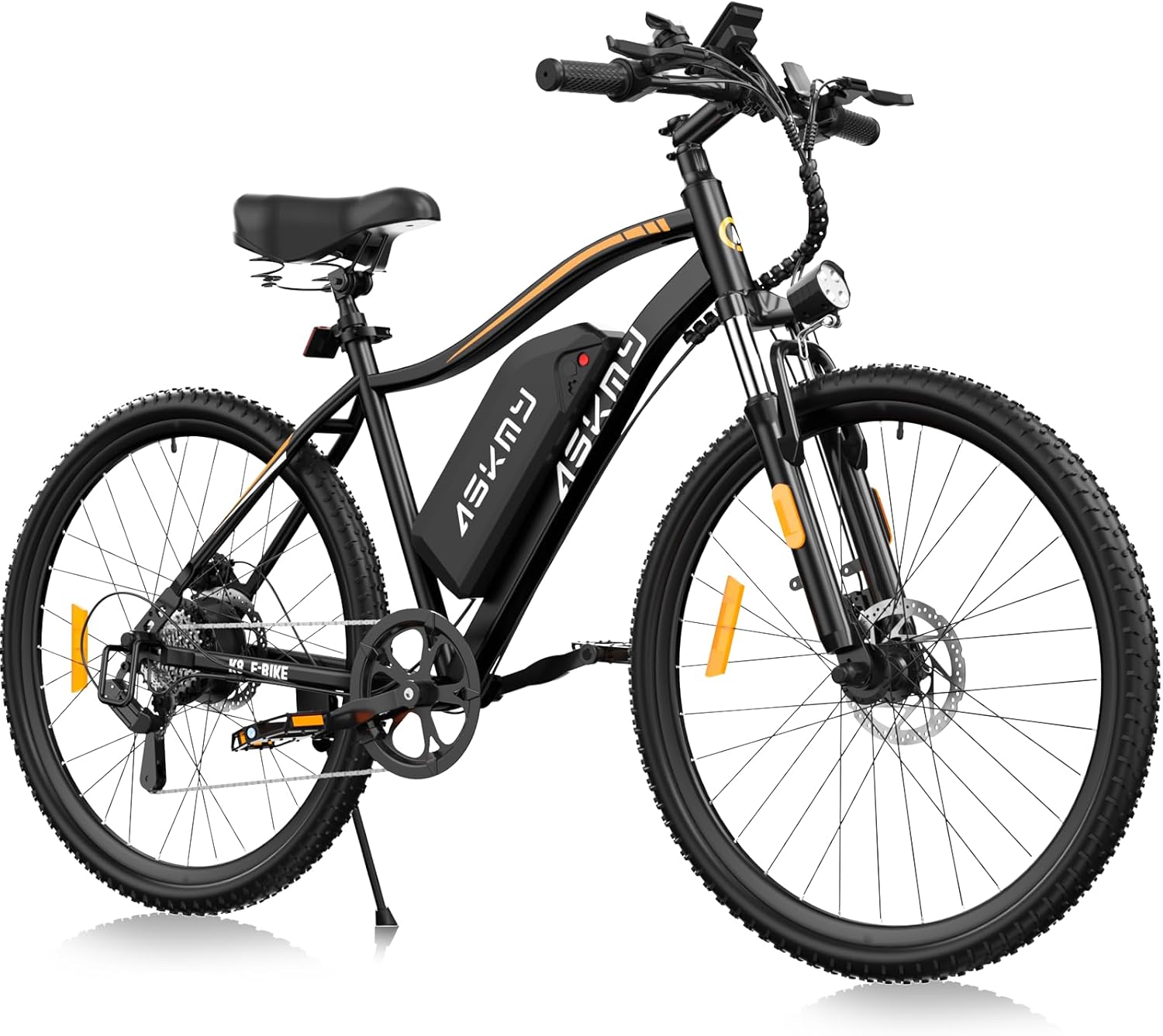 Electric Mountain Bike for Adults 750W Peak Motor, 26 Inch E-Bike with 48V 480Wh Removable Battery, Commuter Electric Bicycle with 25MPH and 40-50 Miles PAS Range, 7-Speed, Front Fork Suspension