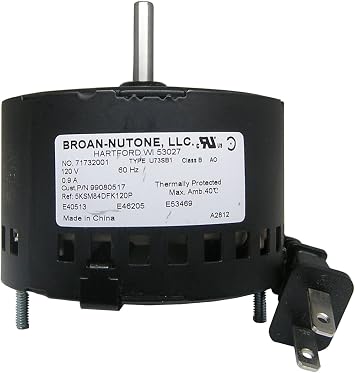 Broan S99080517 Bathroom Fan Motor