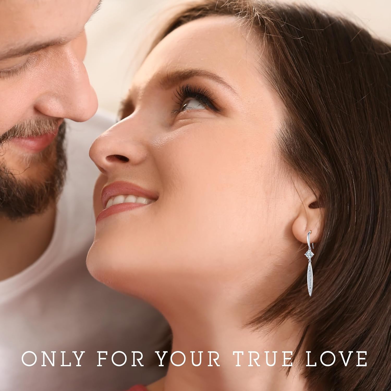 Earrings for Women, Anniversary Birthday Gifts for Wife Girlfriend, 1-2 Carat Moissanite Earrings, Anniversary Jewelry Present for Wife, Birthday Gifts - Image 9