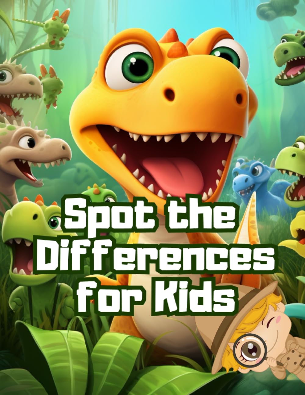Spot the Differences for Kids: Dinosaurs