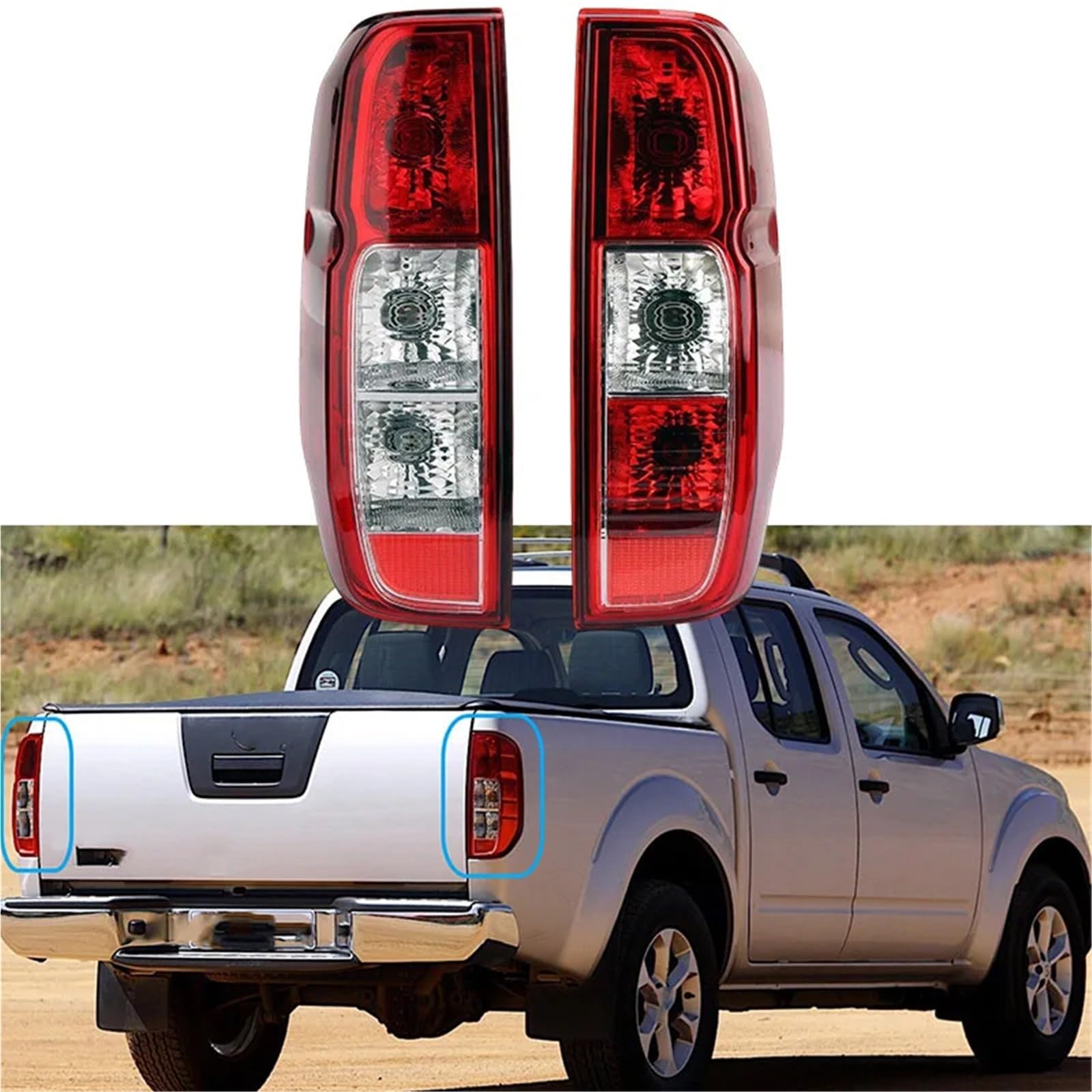 Lampa tylna zespolona Zestaw tylnych świateł samochodowych do Nissana Navara D40 2005-2015 Lampa hamowania 26555EB38B 26555EB38A(1pcs for Left)