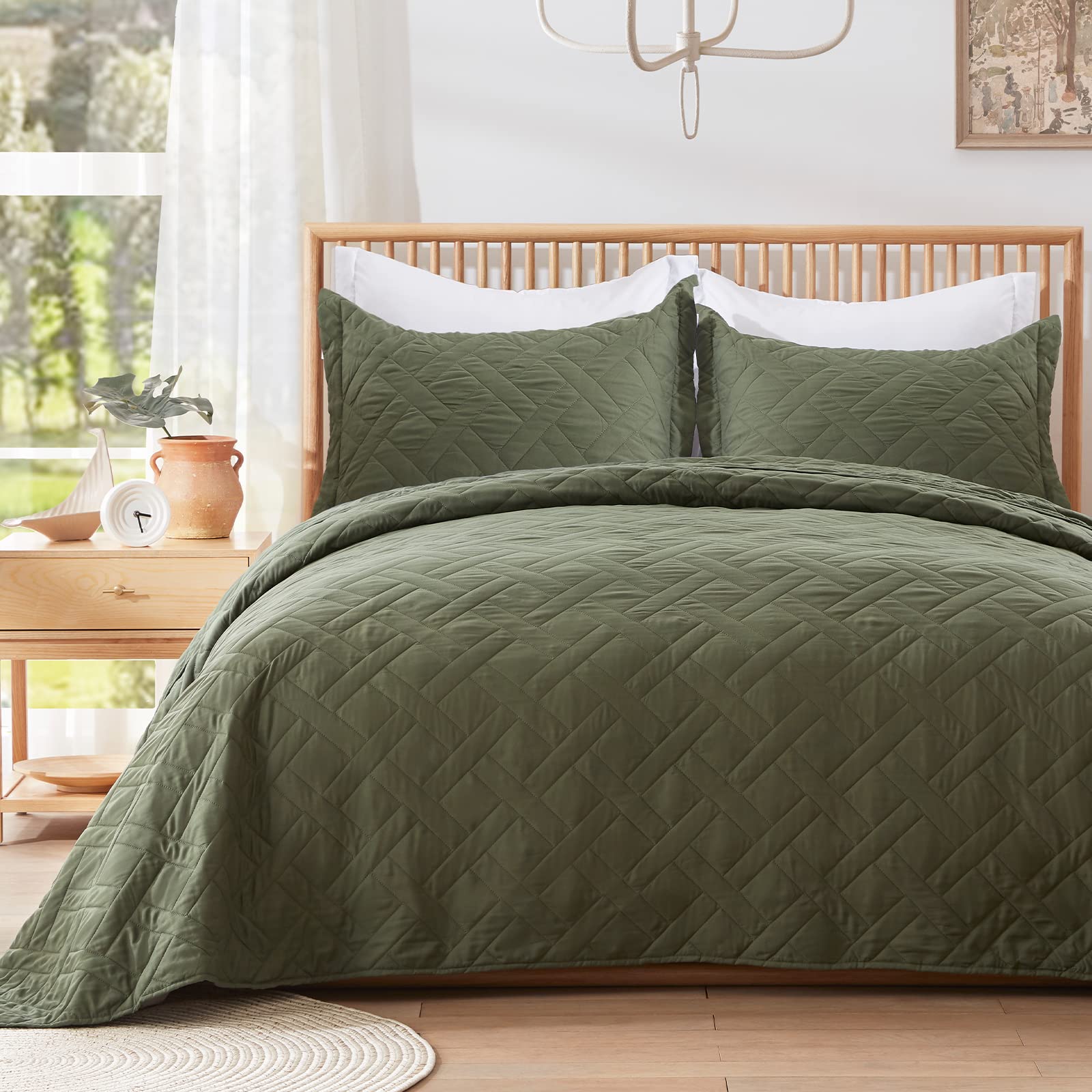 Microfiber Reversible Quilted Coverlet 