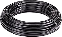 Raindrip 1/2 Inch Drip Irrigation Supply Tubing 100 ft - Durable Black Poly Hose for Gardens, Lawns, Shrubs & Plants