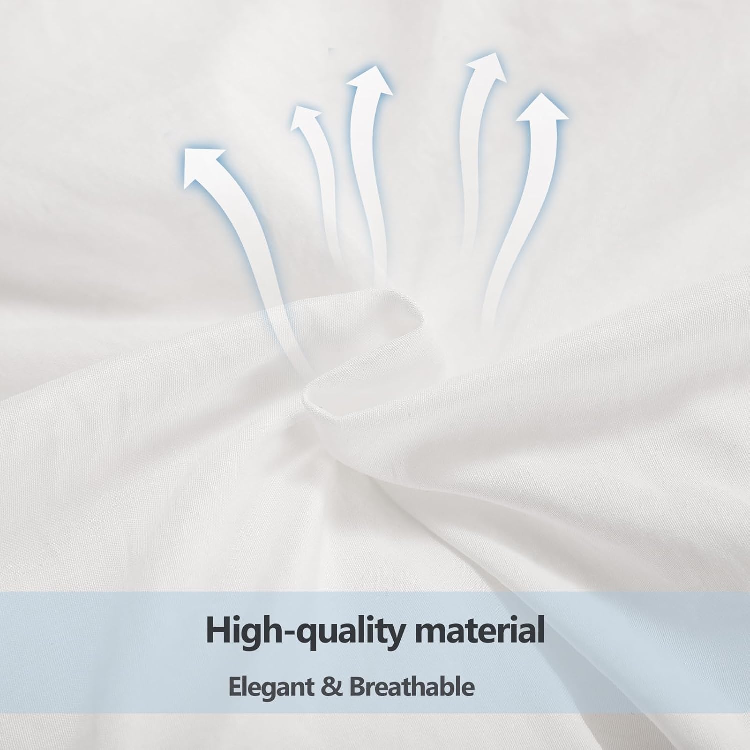 3 Pcs Duvet Cover King Size - 1 White Ruffle Duvet Comforter Cover with 2 Shabby Pillow Cases Ultra Soft Decorative Farmhouse Zipper Closure Breathable Quilt Cover Set Washed Cotton Bedding Bag Set