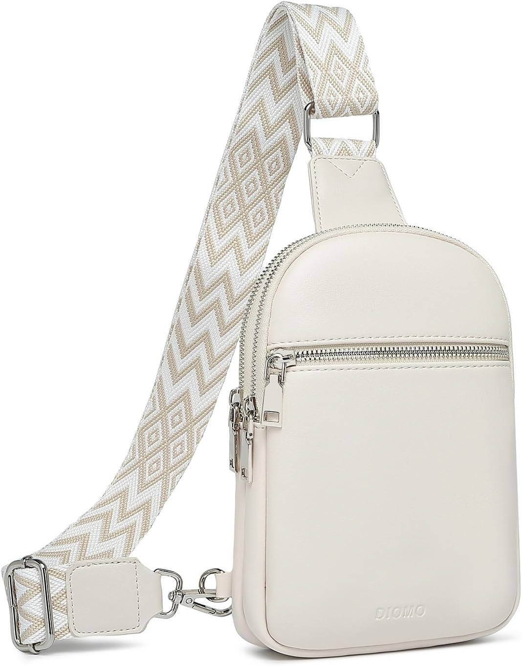 DIOMO Anti Theft Small Sling Bag for Women Cross Body Bag Trendy, RFID Fanny Packs Vegan Leather for Women Travel Belt Purse