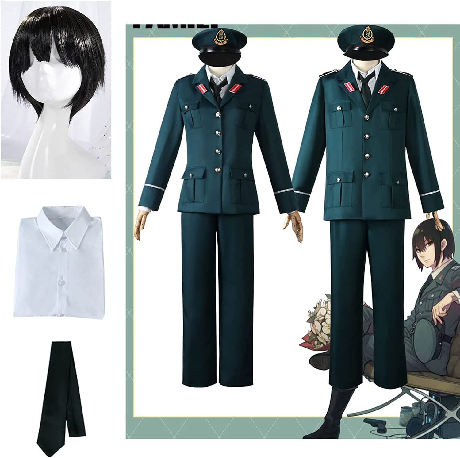 Amazon | longmucos スパイファミリー ユーリ・ブライア コスプレ衣装