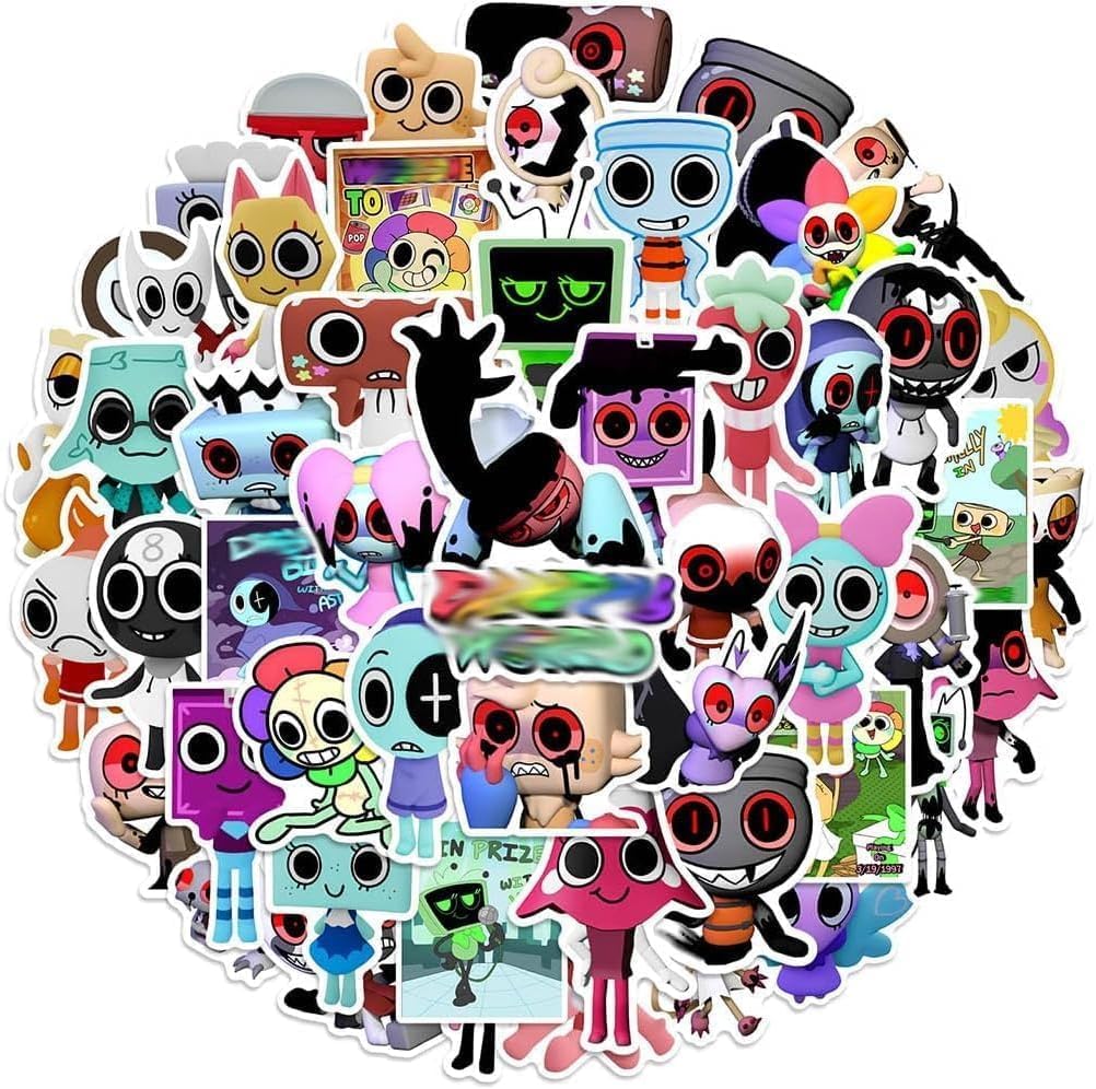 Amazon.com: 50 Pcs World for Dandys Stickers, Dandys Figure Vinyl ...