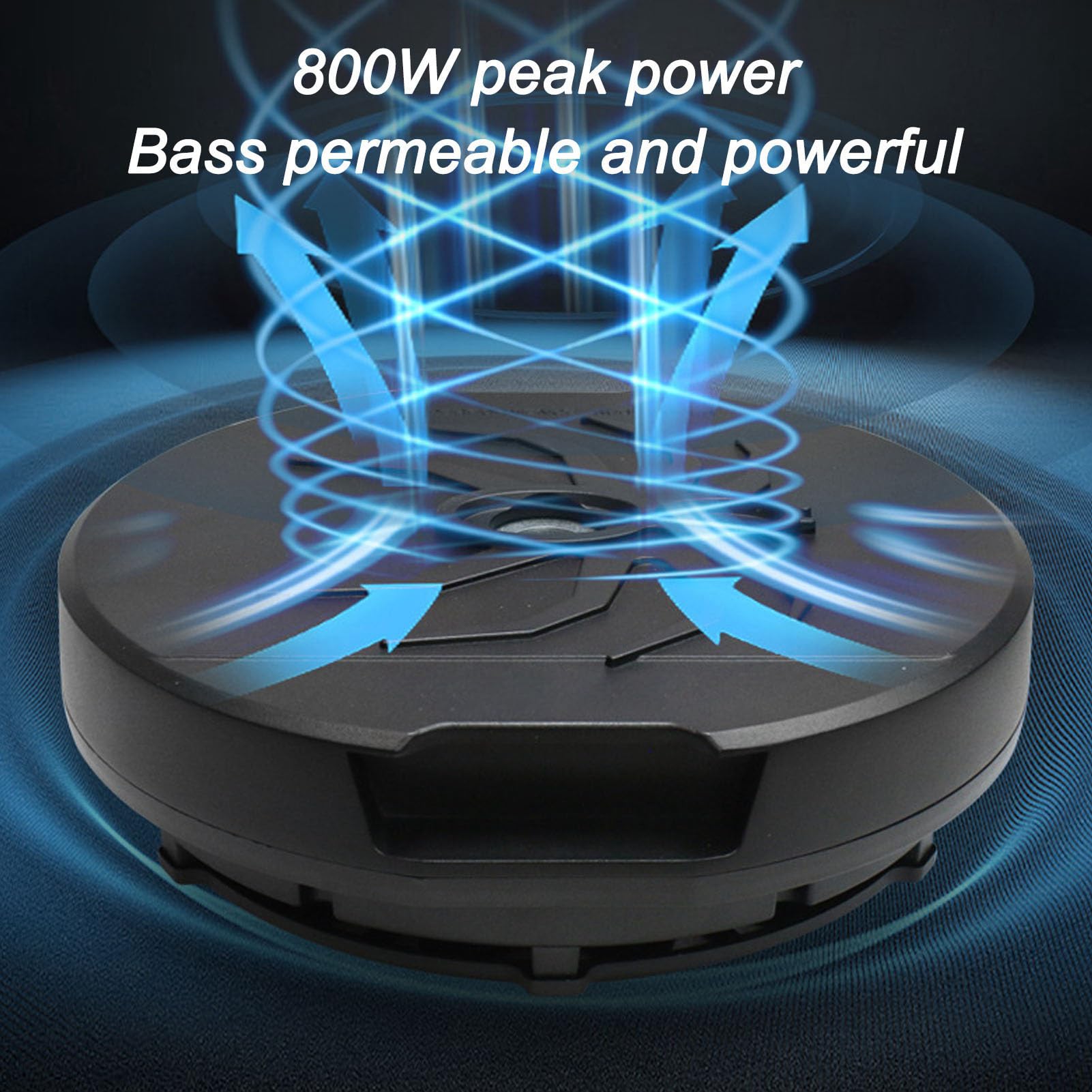 KKPLZZ Aktiver 12-Zoll-Subwoofer mit Reserverad, 800 W Spitzenleistung, 400 W RMS, 4 Ohm, mit Integriertem Verstärker und Fernbedienung, für Auto-Audiosystem
