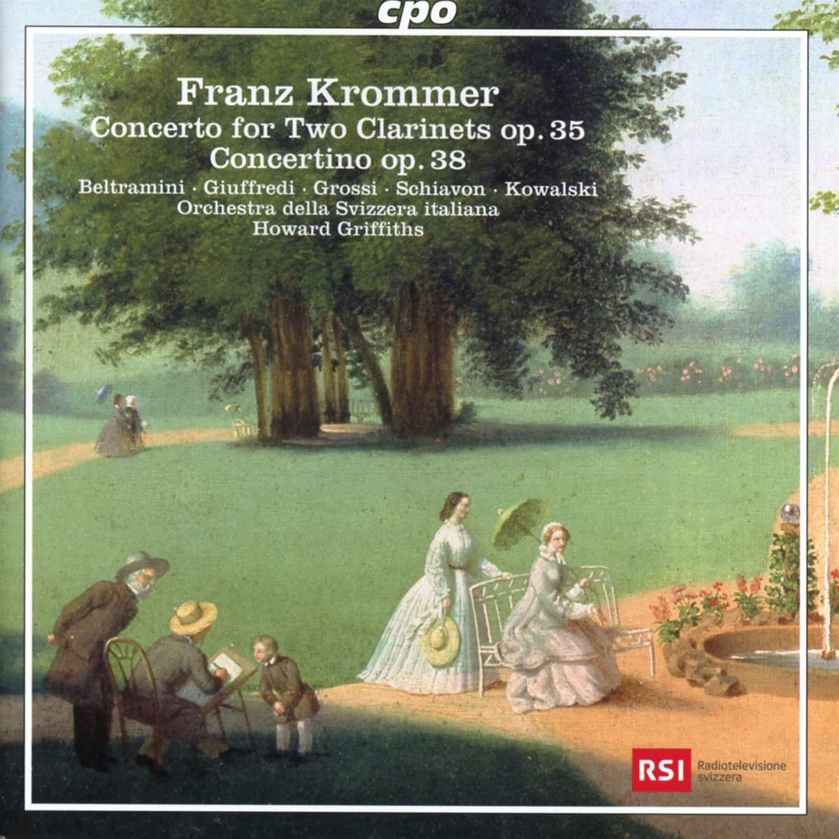 Franz Krommer: Concerto for Two Clarinets Op. 35; Concertino for Flute, Oboe, Violin & Strings Op. 38