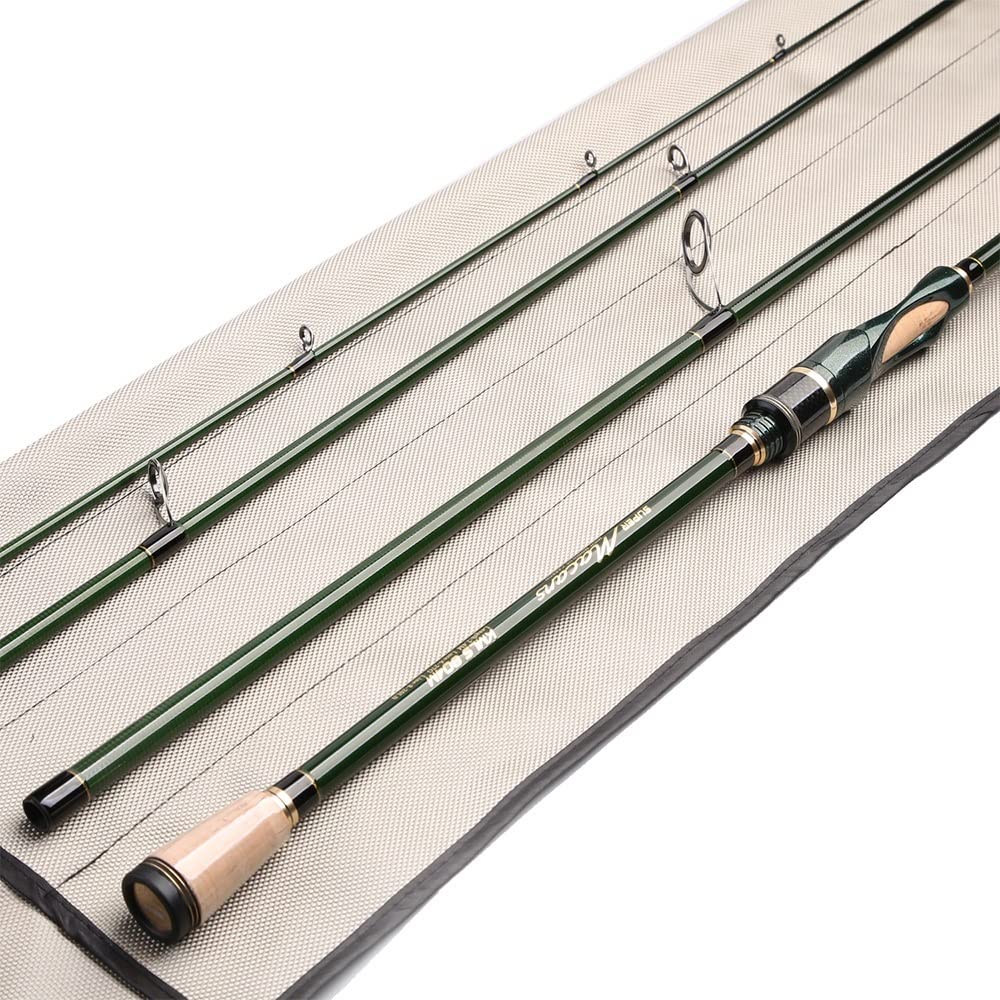 Canne A Peche Spinning Casting en Carbone Pâtique 4-5 Sections 1,8 m / 2,1 m / 2,4 m Voyage Portable m Action Tournure de pêche à pêche Canne à PêChe(Casting,2.4 m 8ft)