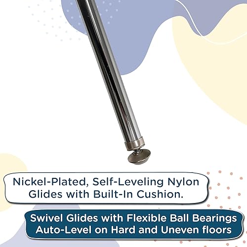 Miniatura 6 de Angeles H, azul con patas cromadas, paquete de 4 sillas MyPosture para niños, 12 pulgadas