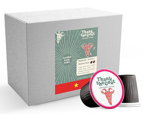 Miniatura 13 de Thank the Goat Gourmet - Cápsulas de café recién tostadas, tostado oscuro, compatibles con cafeteras Keurig 2.0 K-Cup, de Huila, Colombia, 24