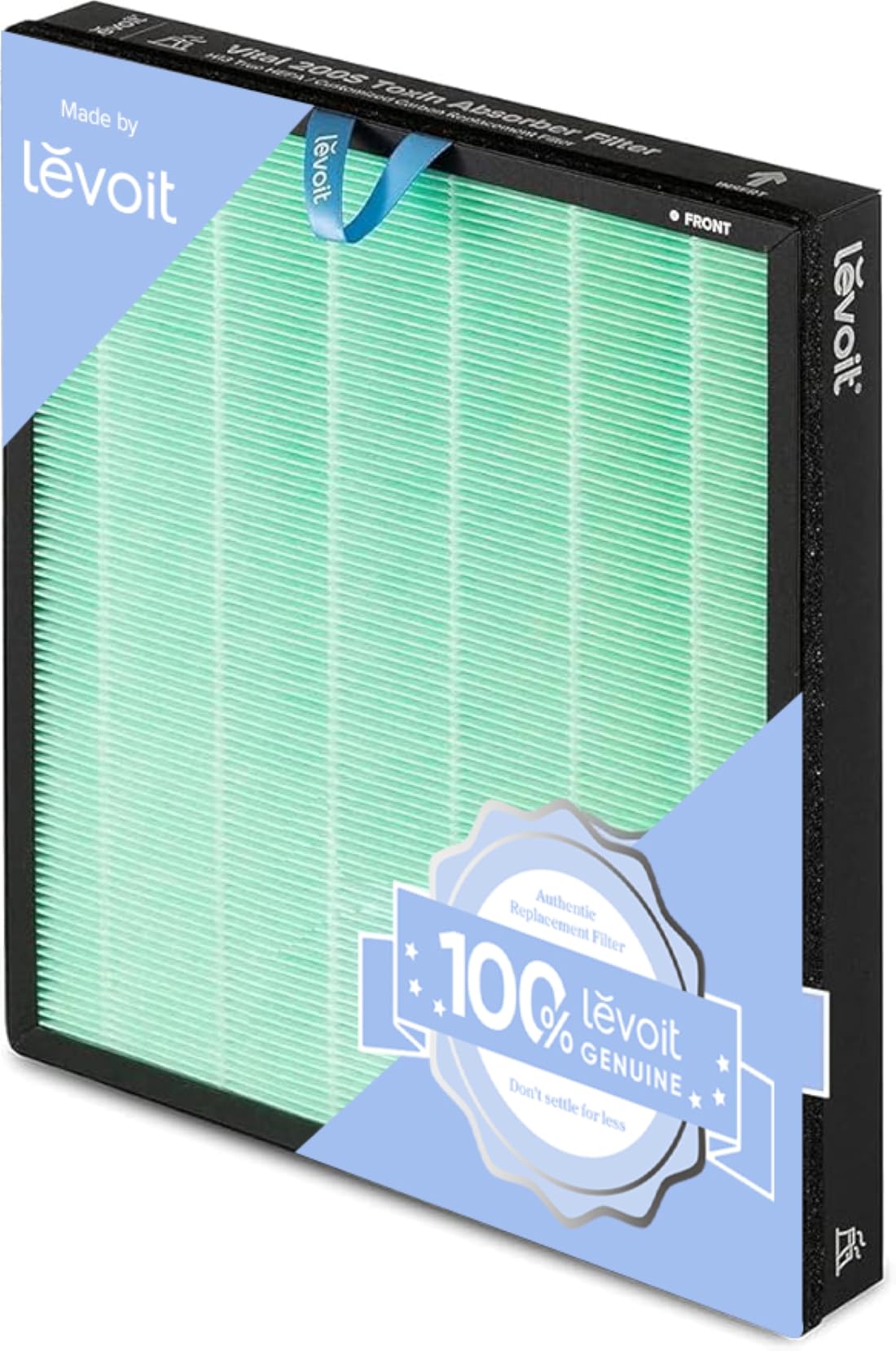 LEVOIT Vital 200S Toxin Absorber Air Purifier Replacement, 3-in-1 True HEPA, High-Efficiency Activated Carbon Filter, Vital 200S-RF-TX (LRF-V201-GUS), 1 Pack, Green