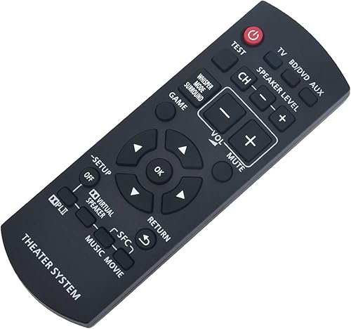 Miniatura 4 de Control remoto reemplazado N2QAYB000417 - WINFLIKE mando a distancia de repuesto para sistema de audio de cine en casa Panasonic N2QAYB000417 SC-ZT1