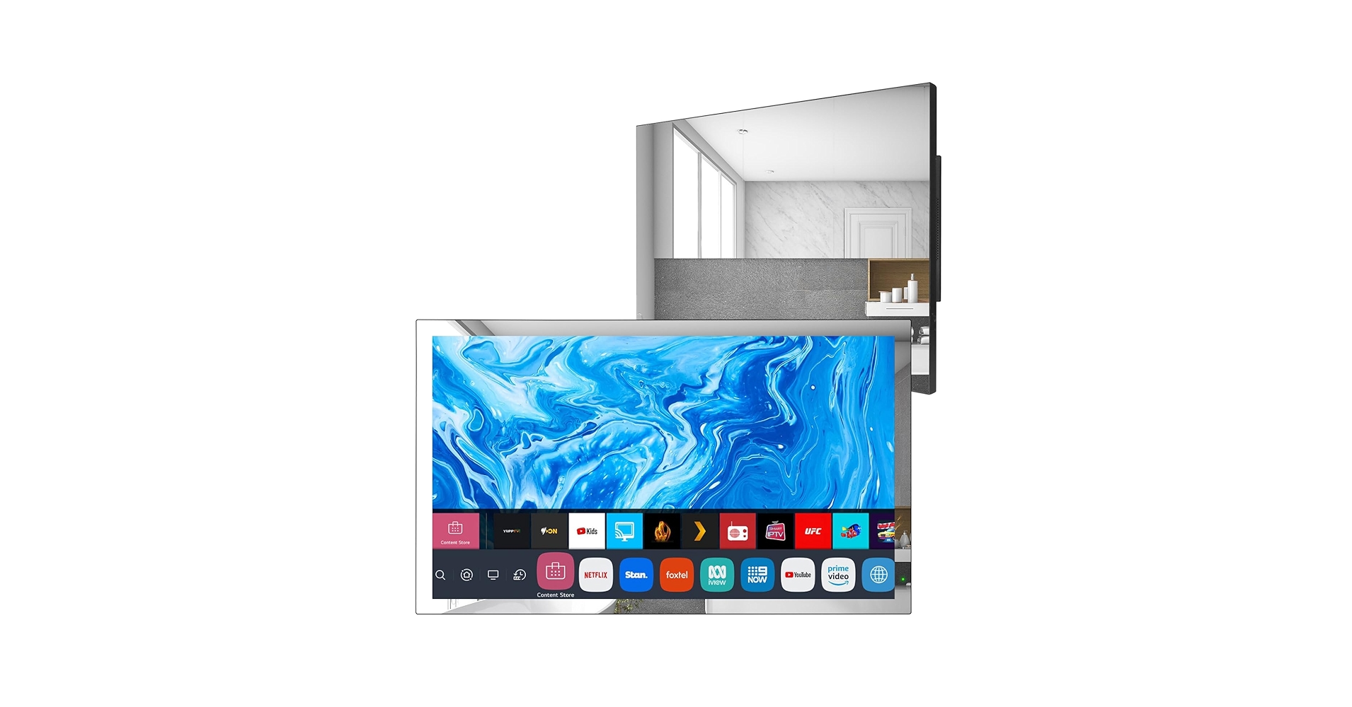 Soulacaミラー浴室テレビ ネット動画アプリ対応 Soulacaミラー浴室テレビ ネット動画アプリ対応 Amazon.com