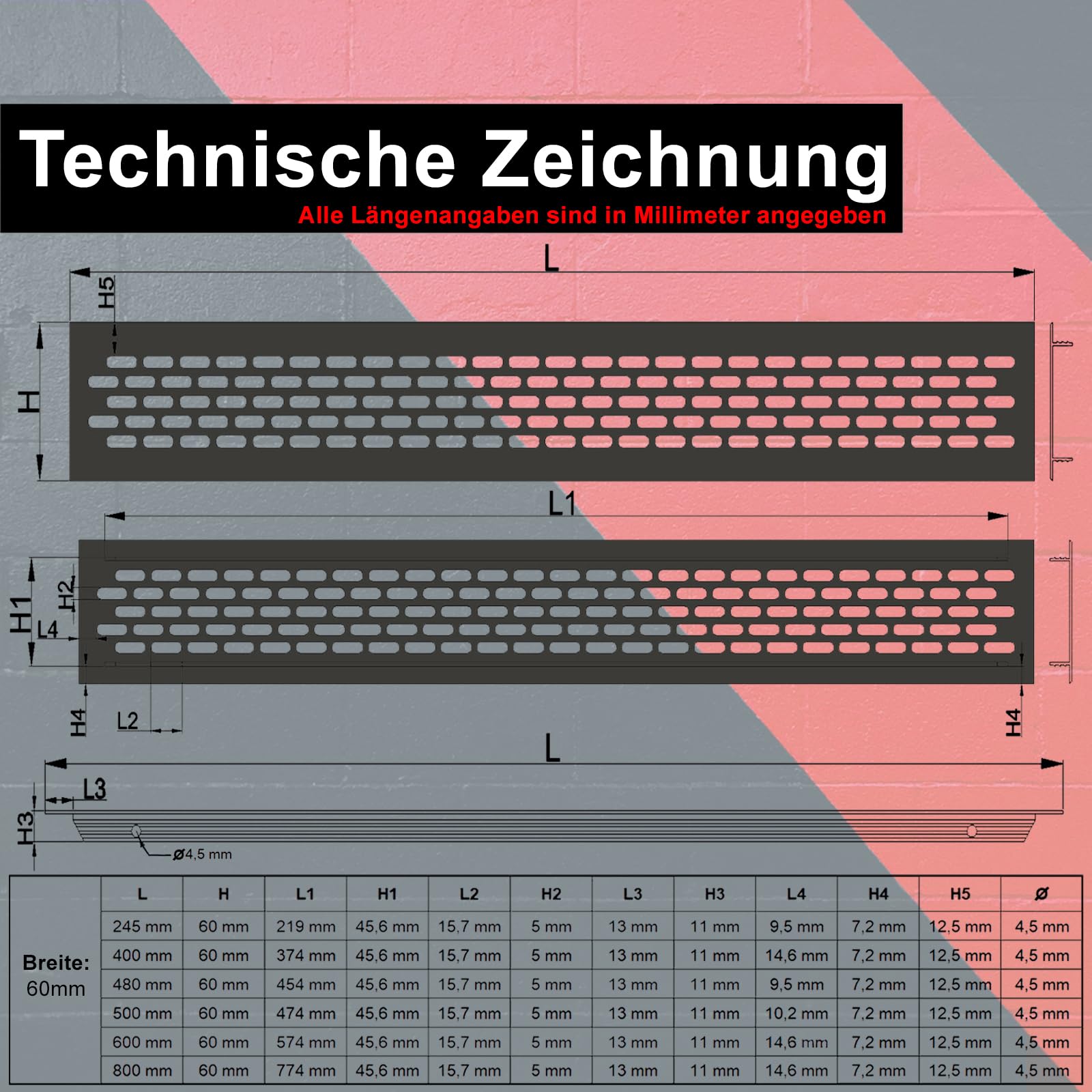 Alu-Lüftungsgitter 500x500 Mm, Eloxiert & Wetterfest – Mit Stahlgitter, Für Außenwände & Schuppen