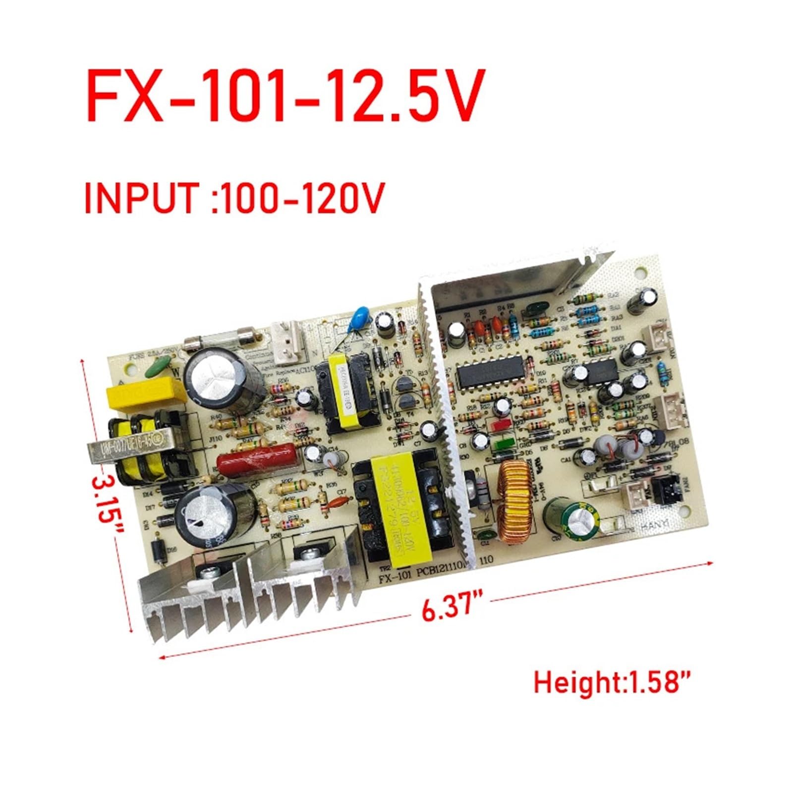 Placa De Alimentación FX101 For Gabinete De Vino Tinto, Tablero Principal FX101, Fuente De Alimentación De 12,5 V, 70W, Accesorios For Refrigerador, Placa De Circuito PCB121110K1