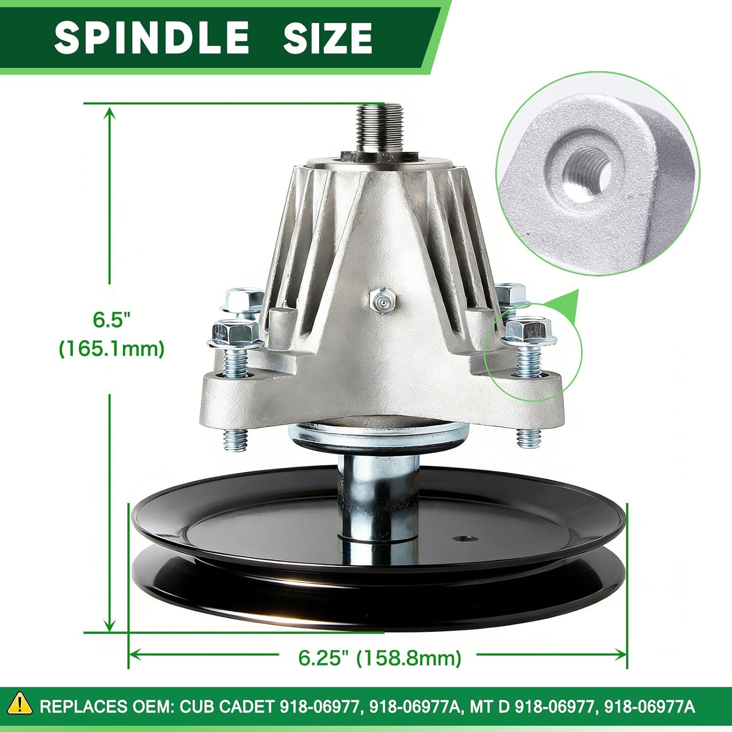 46 inch Deck Spindle Blade Rebuild Kit Fit for Cub Cadet XT1-LT46 XT2-LX46 Craftsman MTD T240 T225 T8200 T8600 T3100 T2800 Lawn Mower Replaces 918-06977 618-06977 918-06977A 742-04290 942-04244