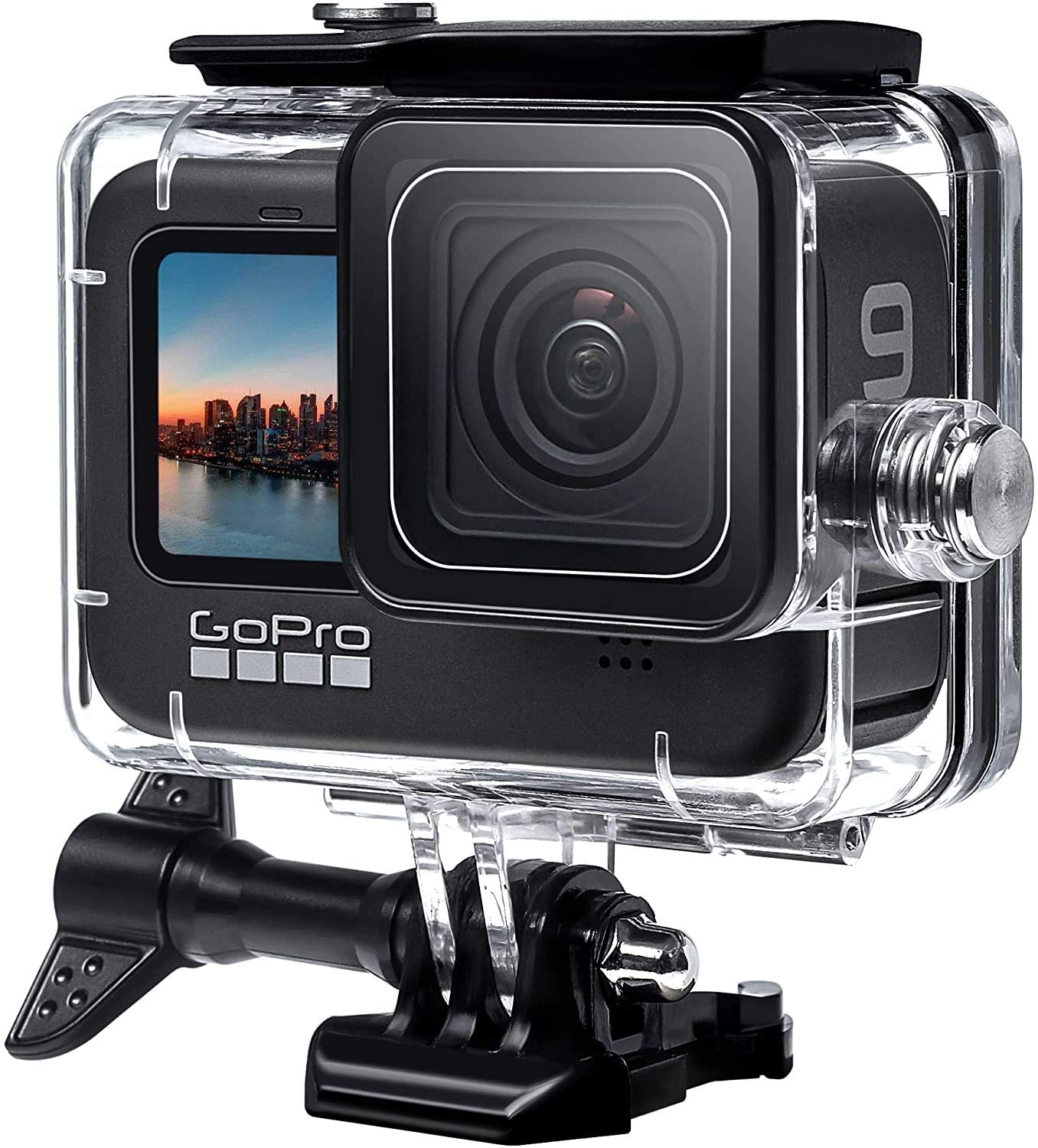 ADOFYS Action Camera Accessories with Waterproof Case+ Silicone Cover+Tempered Screen Protector+3 Lens Filters+Anti-Fog Inserts+Shockproof Small Case Bundle for GoPro Hero 9/10/11/12 Accessories 4
