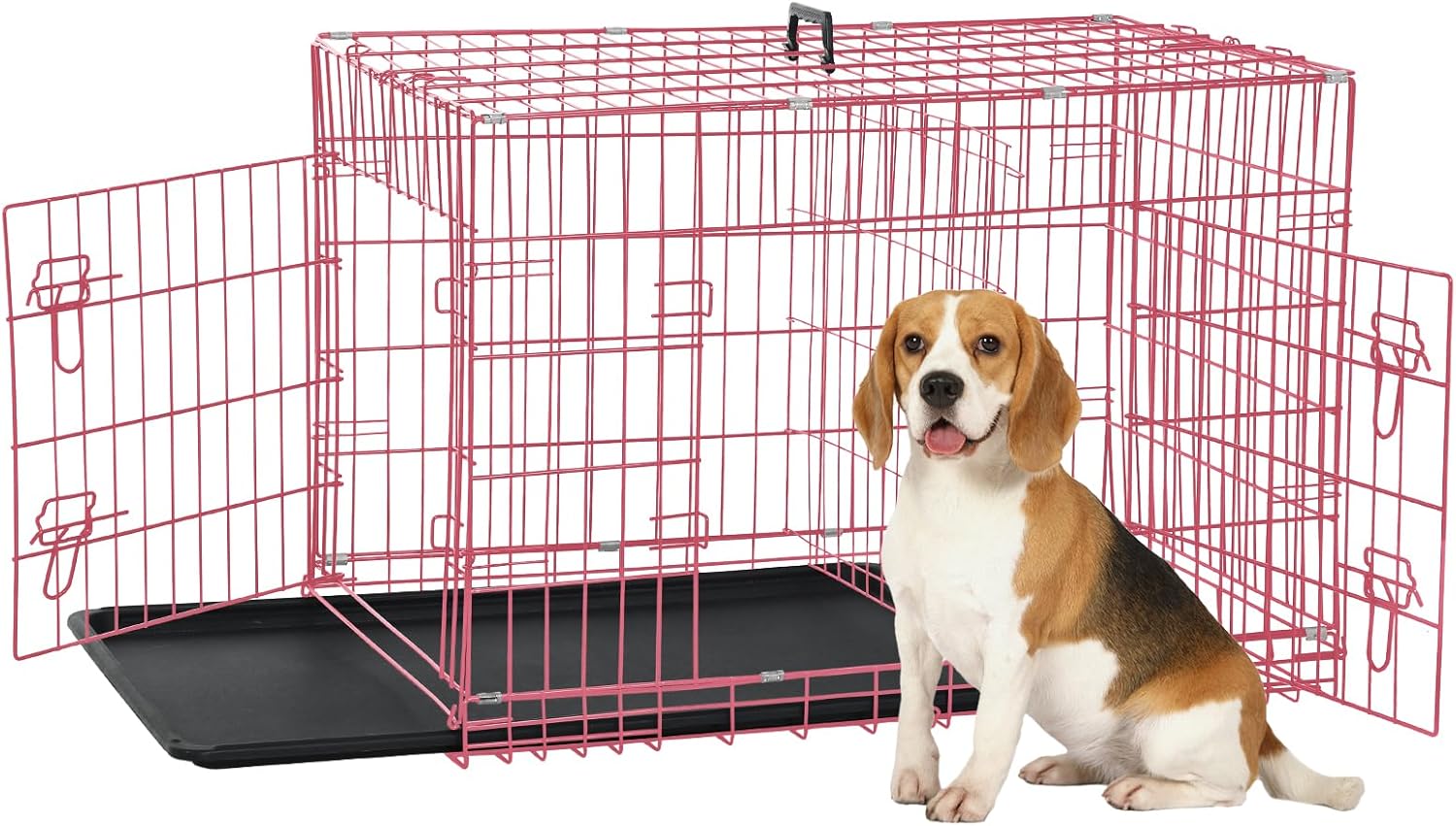 View of Amazon.com : 30 inch Dog Crate Small Medium Dog Crate with Dog Crates ...