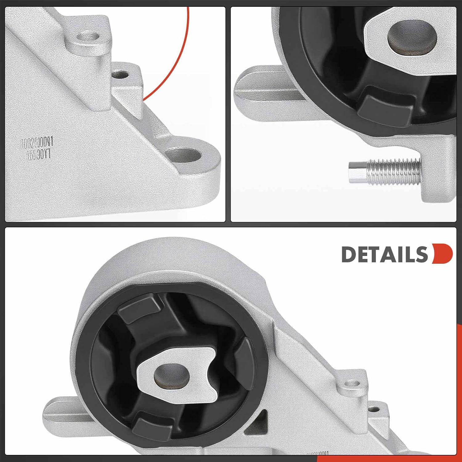 A-Premium Front Transmission Mount Compatible with Chevrolet Malibu 2008-2010 & Pontiac G6 2008-2010 & Saturn Aura 2009, Automatic Transmission