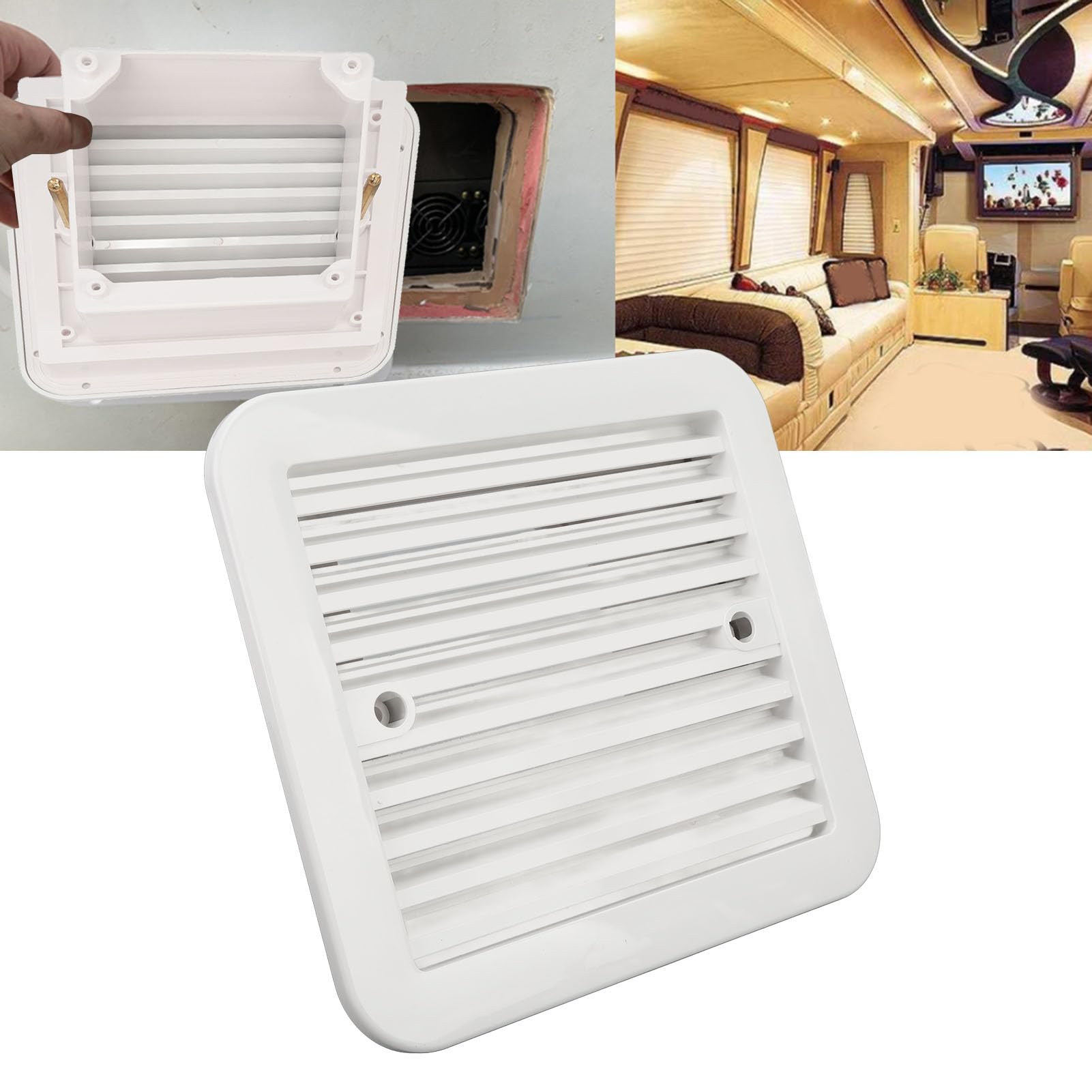 Griglia di ventilazione laterale per, Presa d'aria impermeabile per supporto ricambio d'aria, Griglia di uscita di ventilazione per versatile e resistente allo