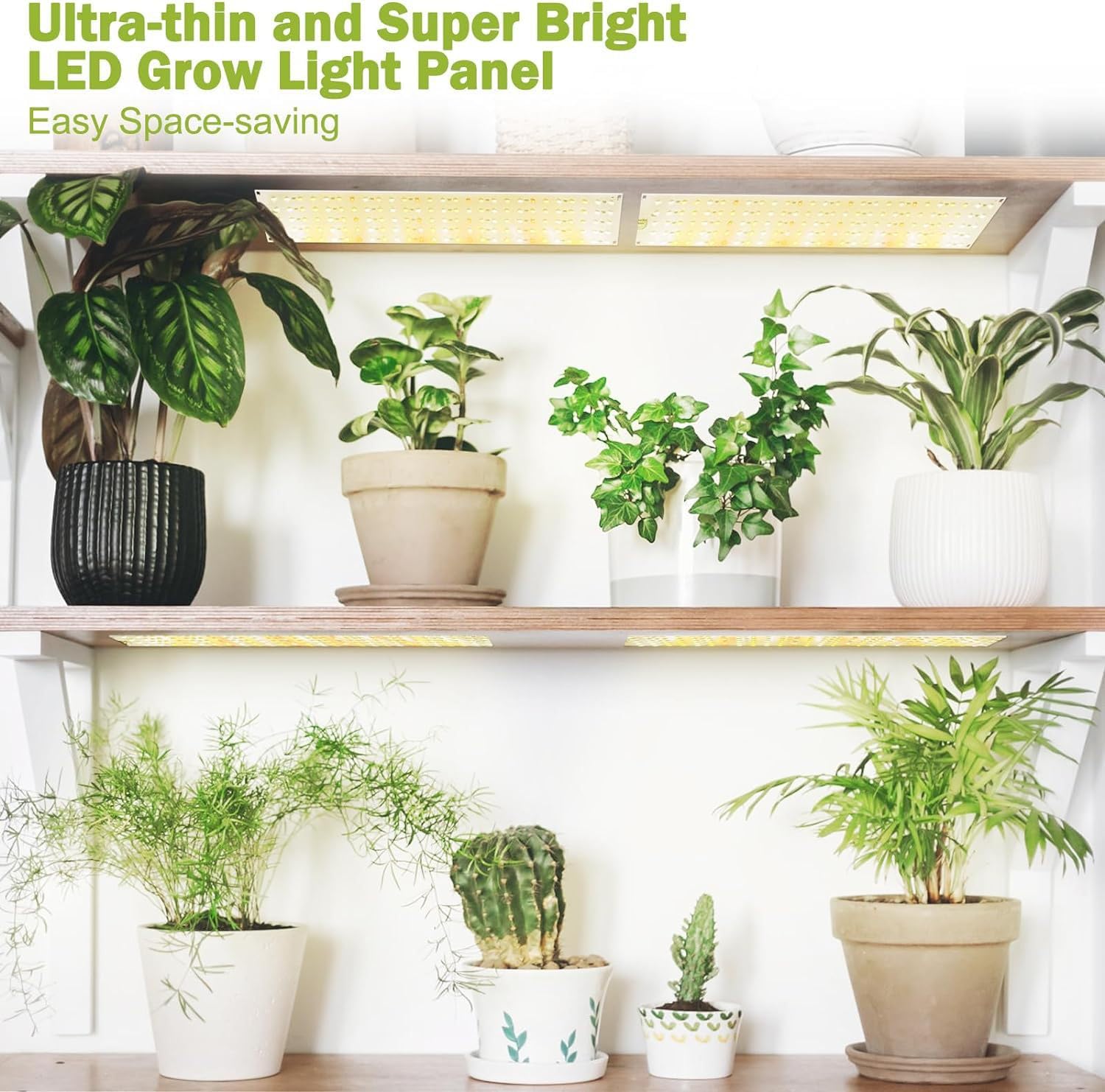 SunStream Pflanzenlampe LED Vollspektrum, 4 Stück Pflanzenlicht mit 540 LEDs, Pflanzenleuchte Wachsen licht für Zimmerpflanzen Grow Light mit Zeitschaltuhr, 10 Arten von Helligkeit