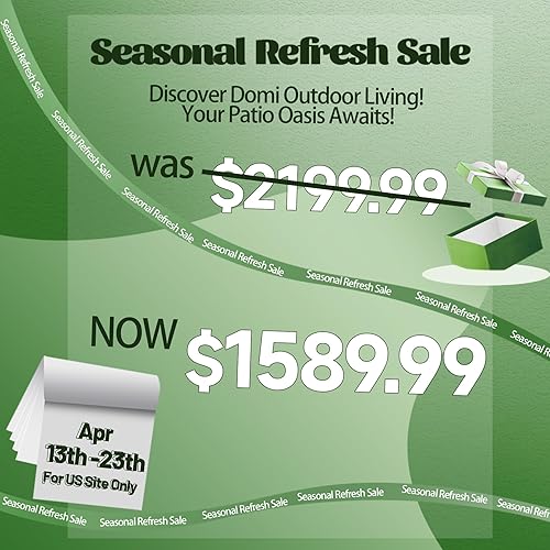 Miniatura 2 de Domi - Cenador de techo rígido de 12 x 20 pies, cenador de metal de aluminio con doble techo de acero galvanizado, cortina y red, pabellón